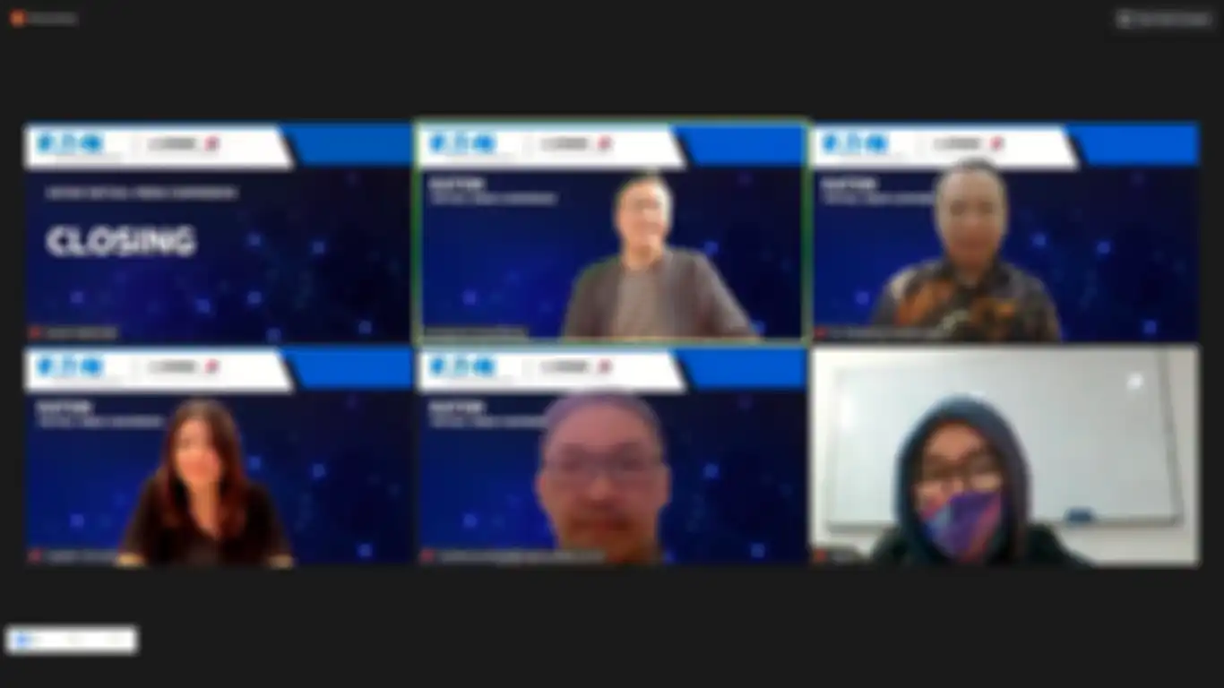 Suasana Eaton virtual press conference, Kamis (5/11).
