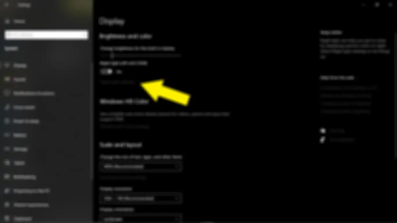 Night Light setting pada Windows 10