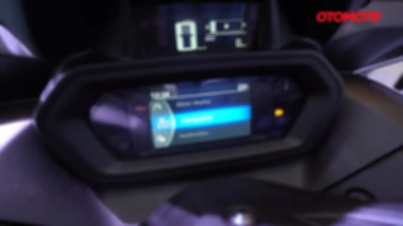 Ada ftiur navigasi di Yamaha XMAX Connected.