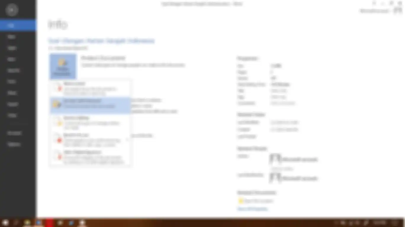 Cara mengunci file Microsoft Word dengan password