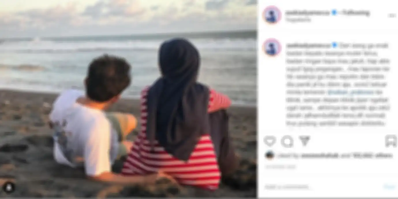 Postingan Zaskia Adya Mecca soal sakit.