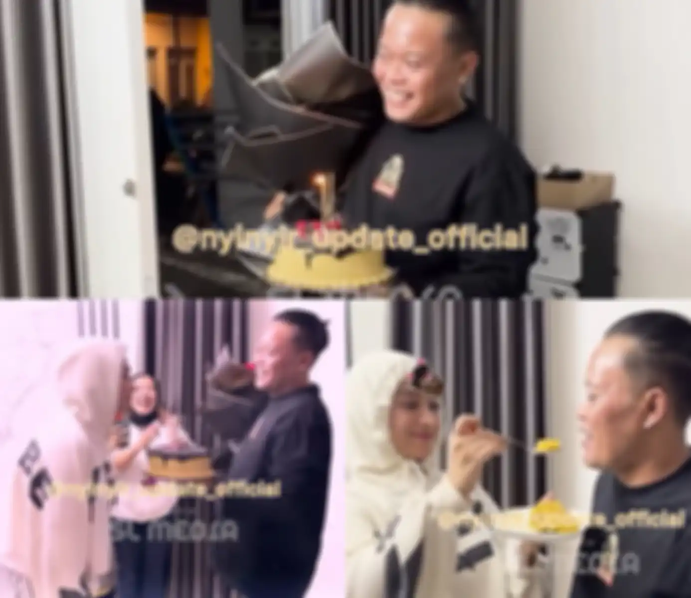 Sule beri kejutan kepada calon istrinya, Santyka terlihat malu-malu