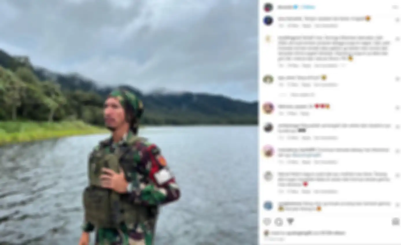 Unggahan calon suami Ayu Ting Ting, Lettu Muhammad Fardana