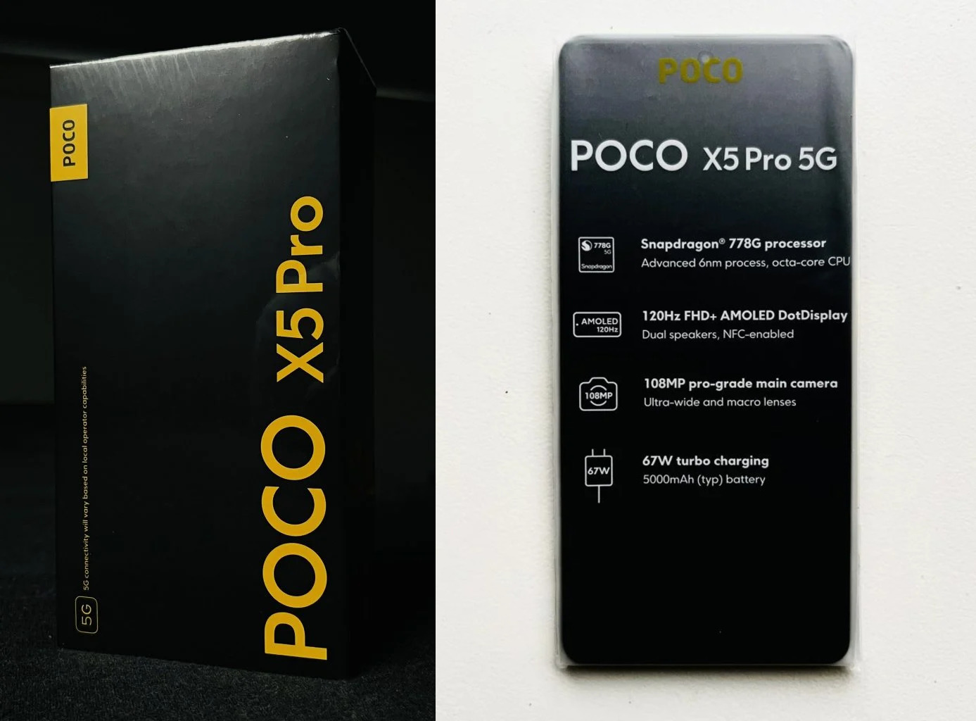 Tampang box POCO X5 Pro 5G