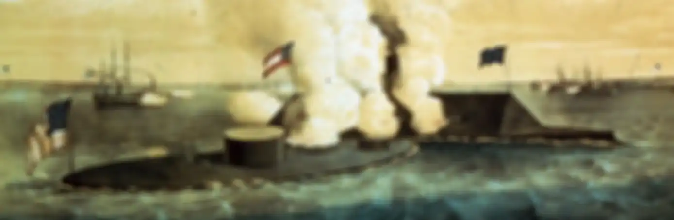 Pertempuran Hampton Roads, pertempuran laut terbesar sepanjang sejarah.
