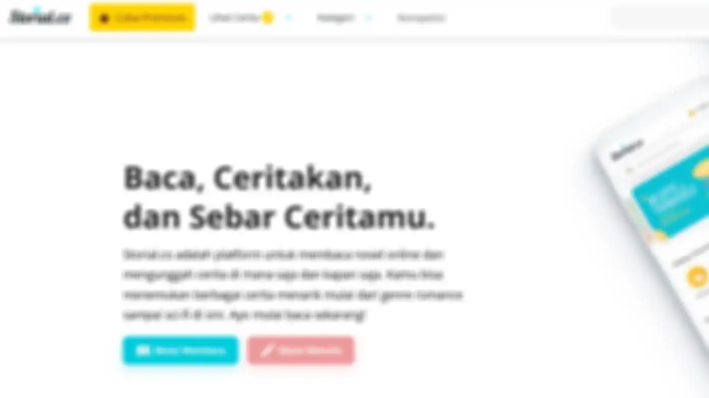 Storial.co, situs baca novel online yang lebih ramah untuk remaja.