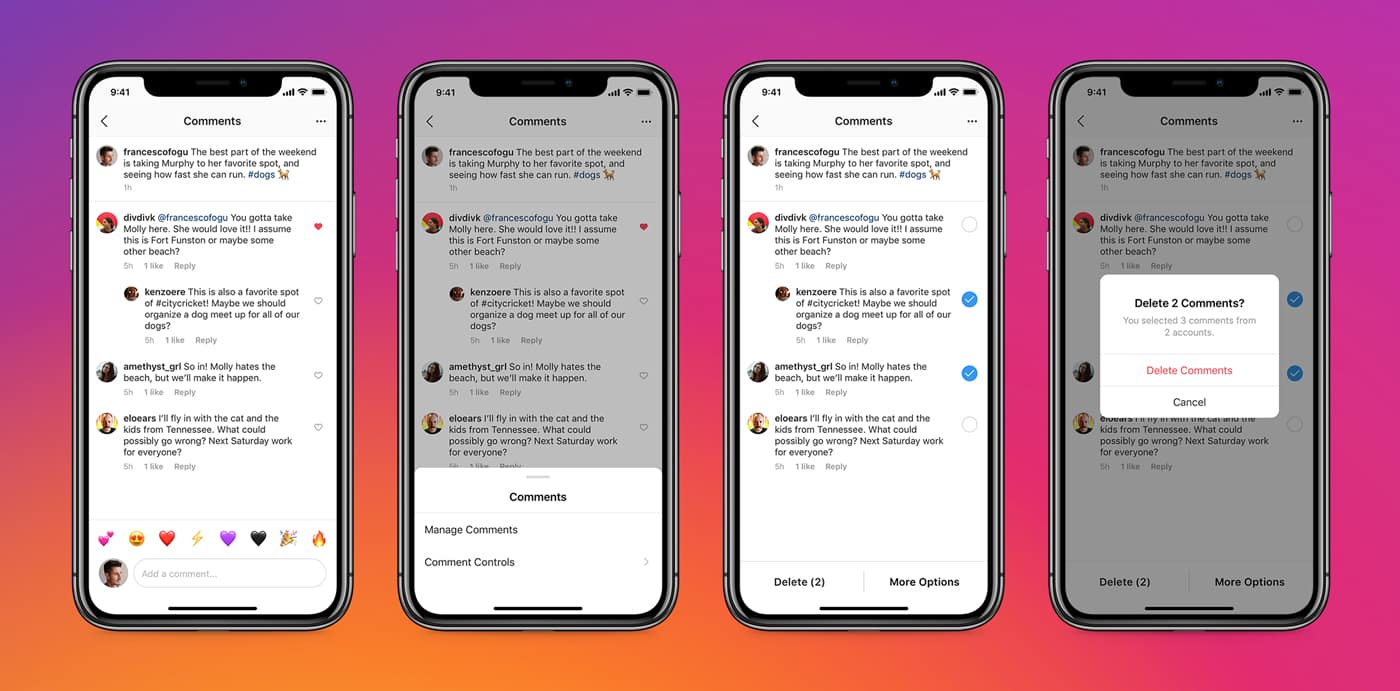 Laporkan komentar di Instagram pada iOS.