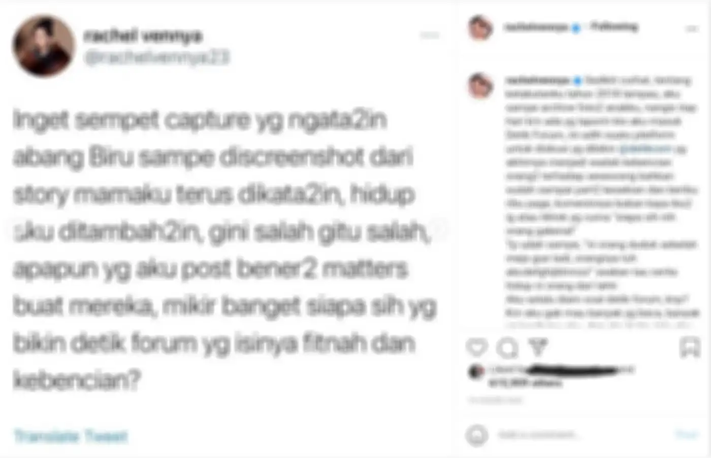 Curhatan Rachel Vennya
