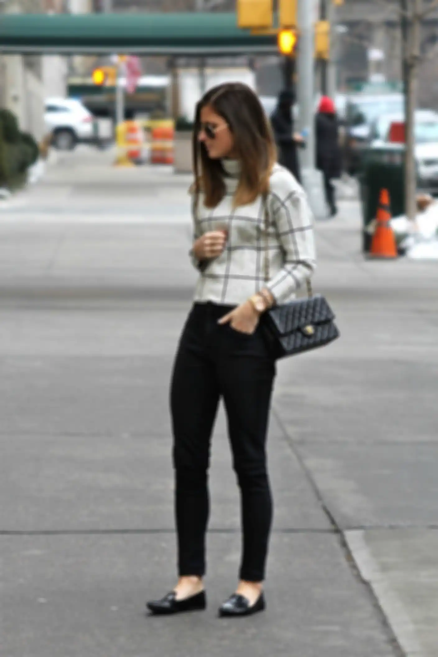 Flap shoulder bag