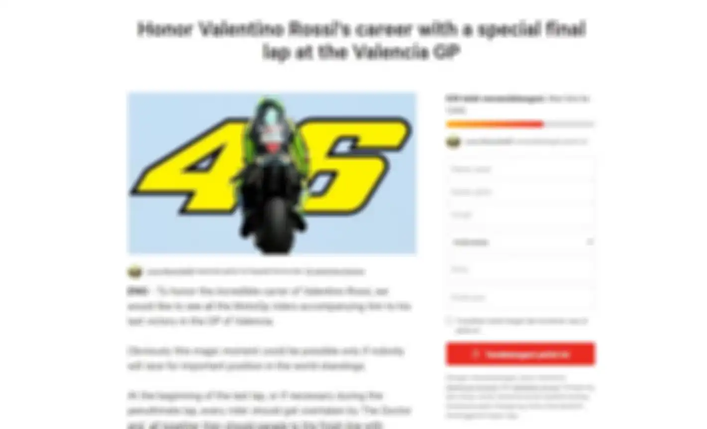 Petisi dari fans Valentino Rossi untuk Dorna Sports