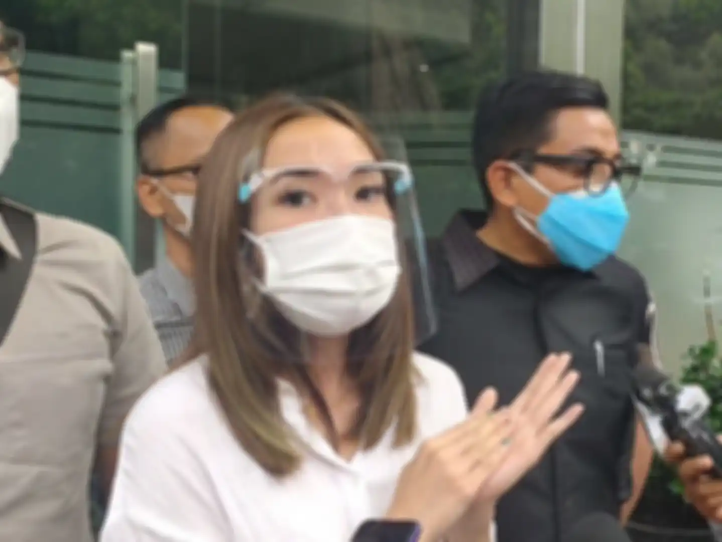 Gisella Anastasia saat dijumpai di Polda Metro Jaya, Sudirman, Rabu (23/12/2020).
