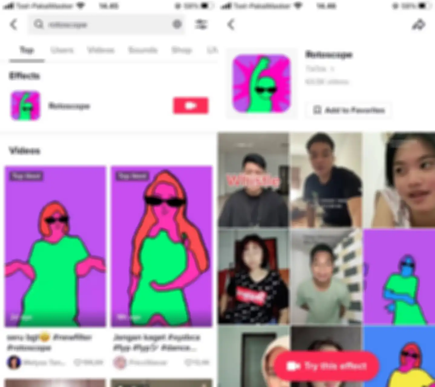 Cara menambahkan filter Rotoscope