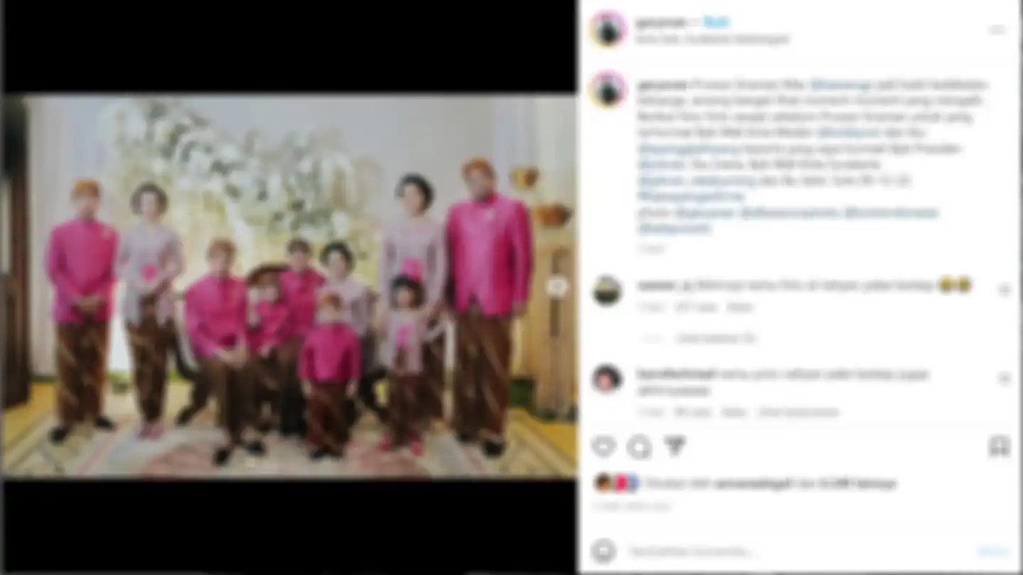 Potret Nahyan kenakan beskap