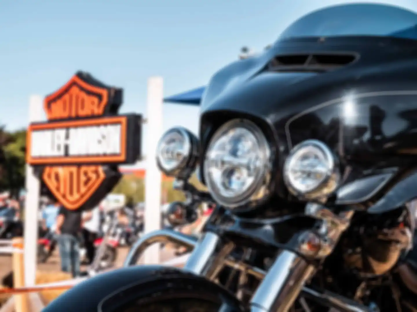 Ilustrasi Harley-Davidson.