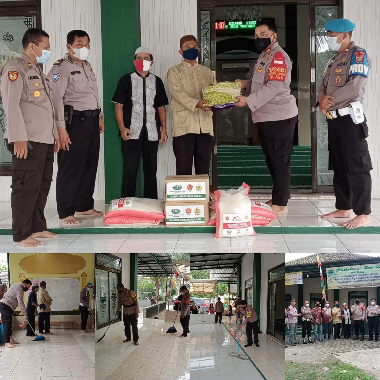 Foto kegiatan Kapolsek Sepatan itu sayangnya tidak diunggah satu per satu. Namun, foto AKP Oky Bekti dibuat kolase di media sosial Polsek Sepatan.