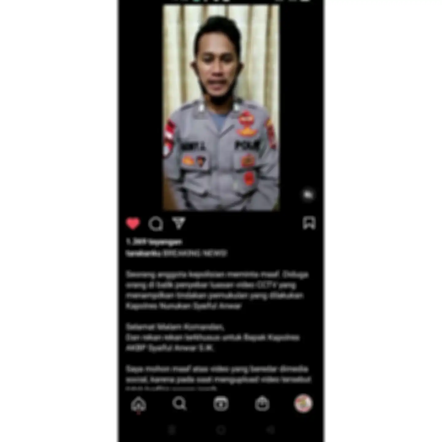 Brigadir Sony Limbong, anggota Polres Nunukan yang dipukul Kapolres Nunukan AKBP Syaiful Anwar mengakui sudah melakukan kesalahan fatal ini. 