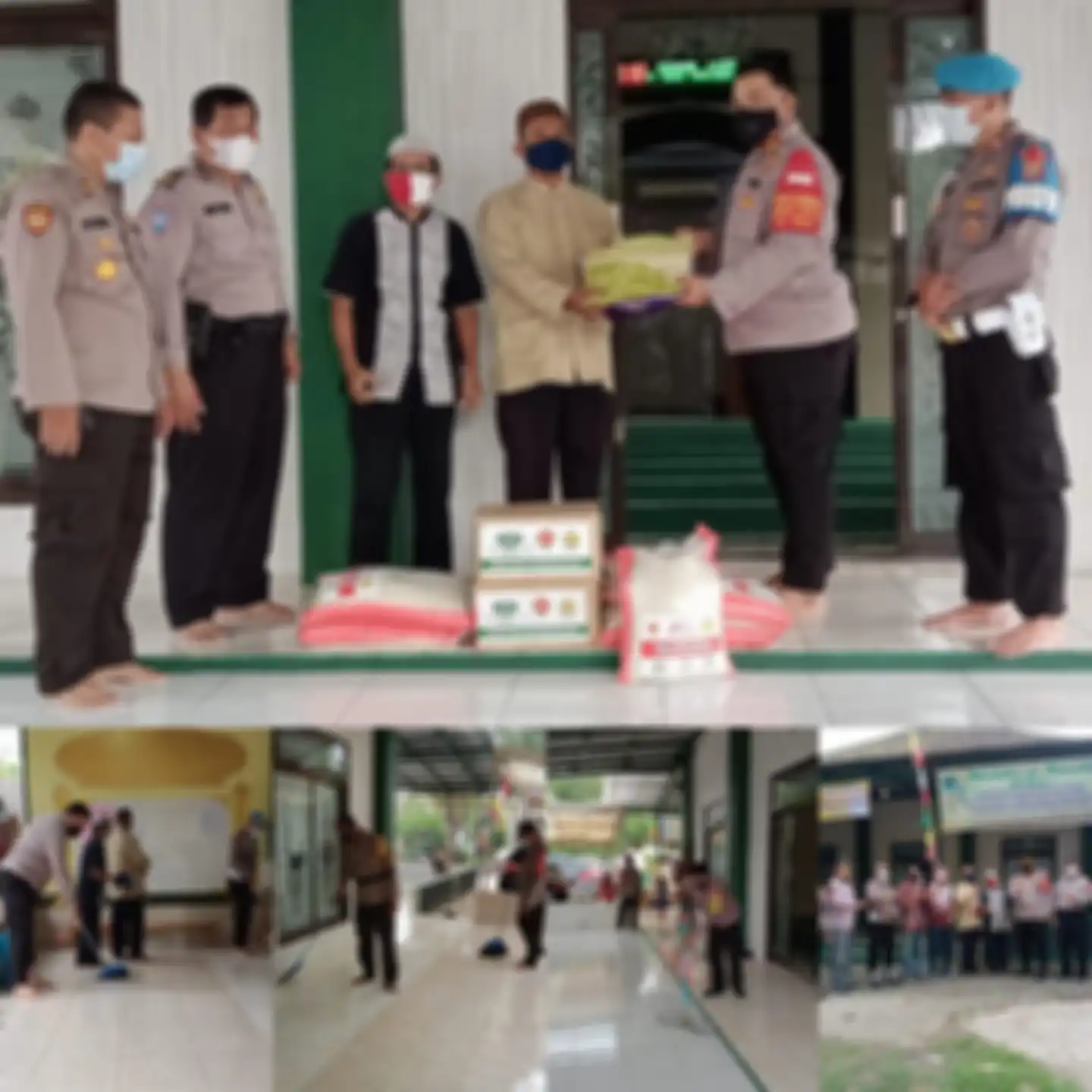 Foto kegiatan Kapolsek Sepatan itu sayangnya tidak diunggah satu per satu. Namun, foto AKP Oky Bekti dibuat kolase di media sosial Polsek Sepatan.