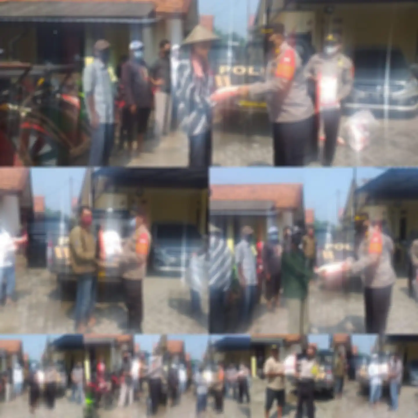 Foto kegiatan Kapolsek Sepatan itu sayangnya tidak diunggah satu per satu. Namun, foto AKP Oky Bekti dibuat kolase di media sosial Polsek Sepatan.