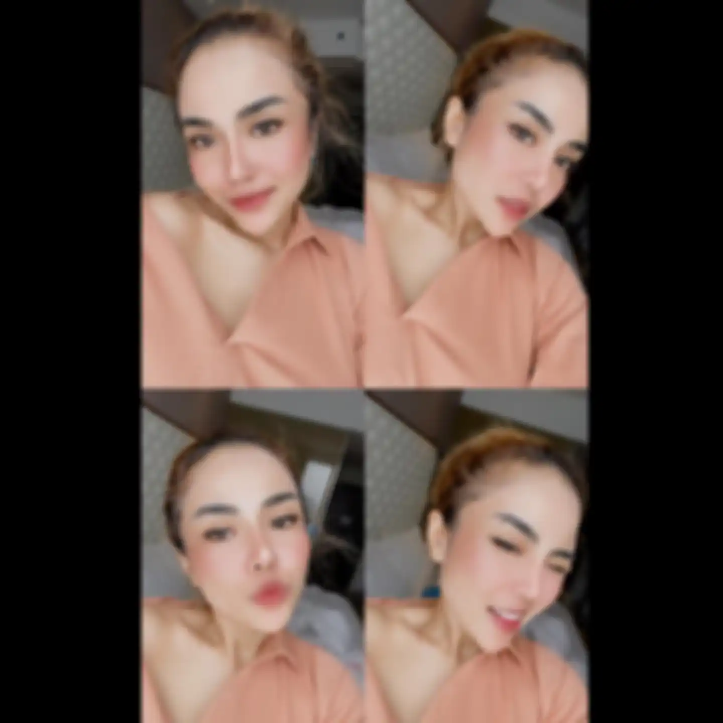 Tampilan Medina Zein lepas hijab