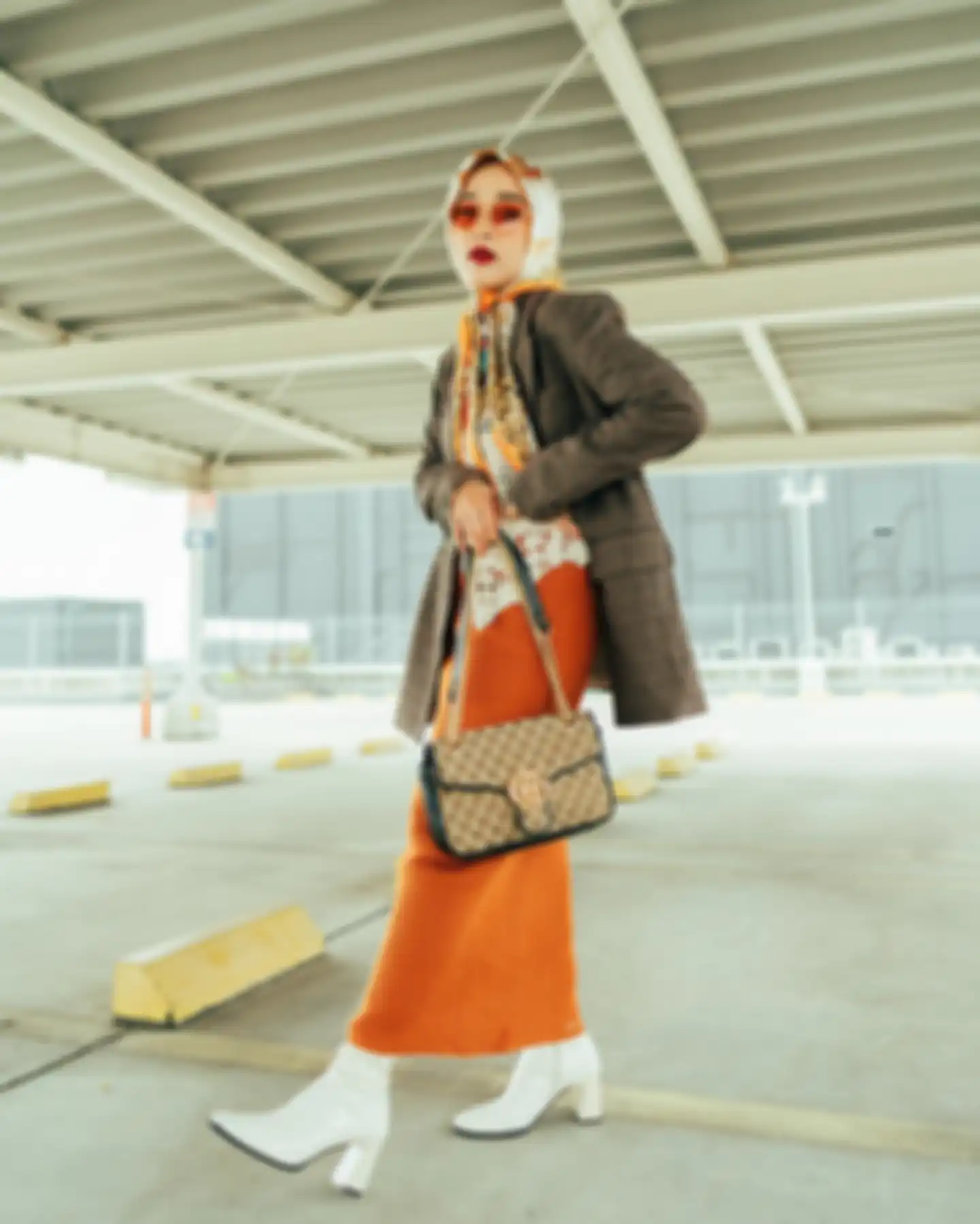 penampilan Ririe Fairus ala model Gucci