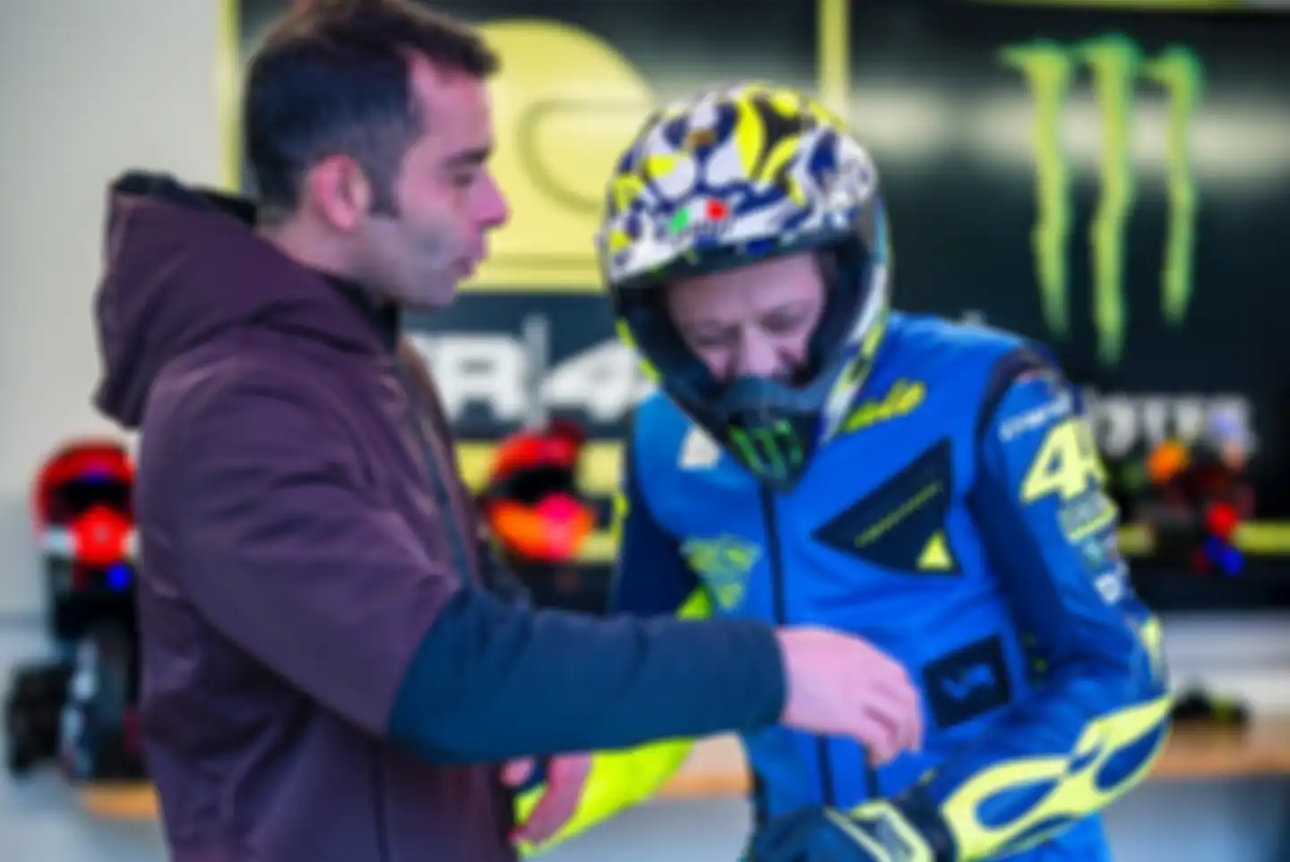 Danilo Petrucci ikut balapan bersama Valentino Rossi