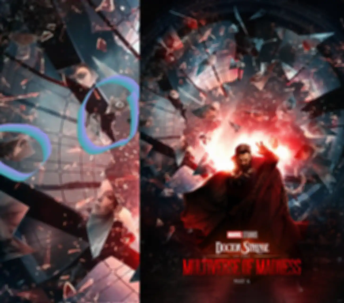 Gambar illuminati di poster film Doctor Strange 2
