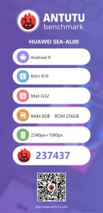 Skor Huawei Nova 5 dengan Kirin 810