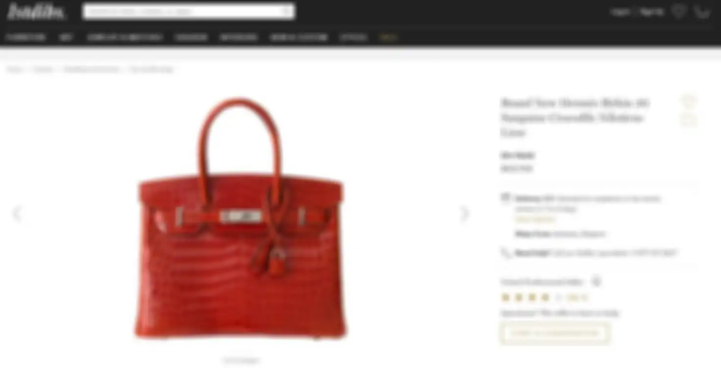 Brand New Hermès Birkin 30 Sanguine Crocodile Niloticus Lisse