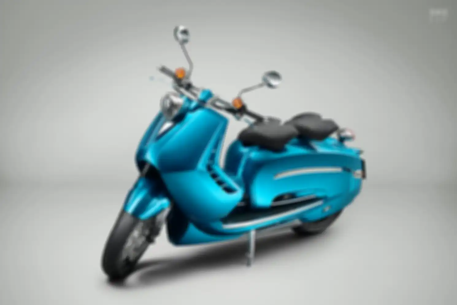 Tampilan modifikasi motor custom ini benar-benar mirip Vespa atau Lambretta.