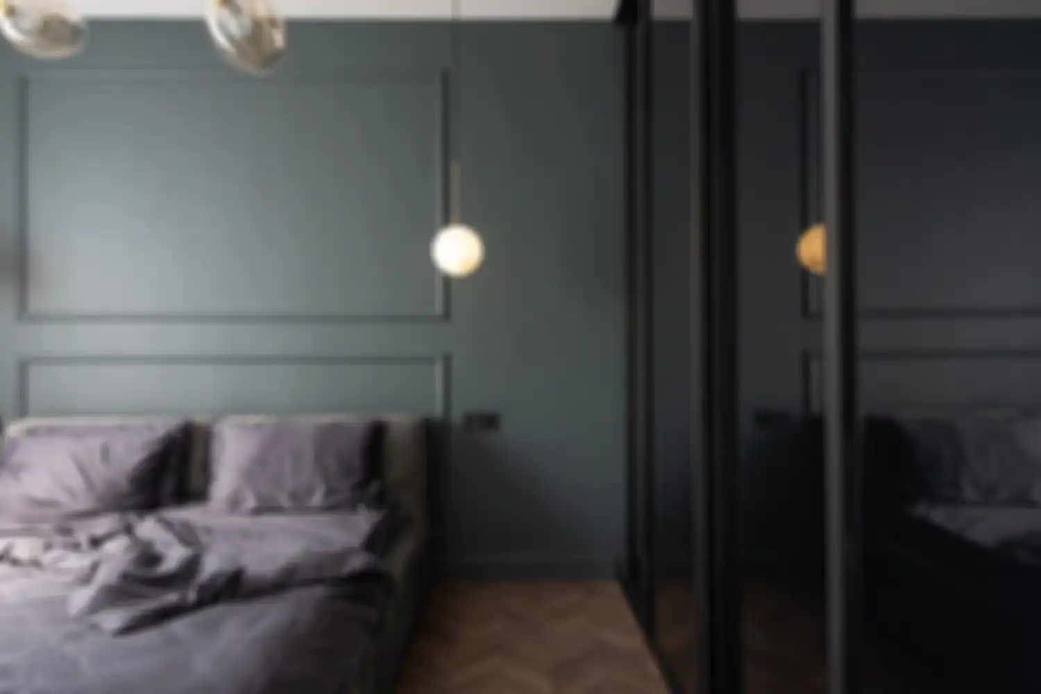 Contoh warna kamar dark grey