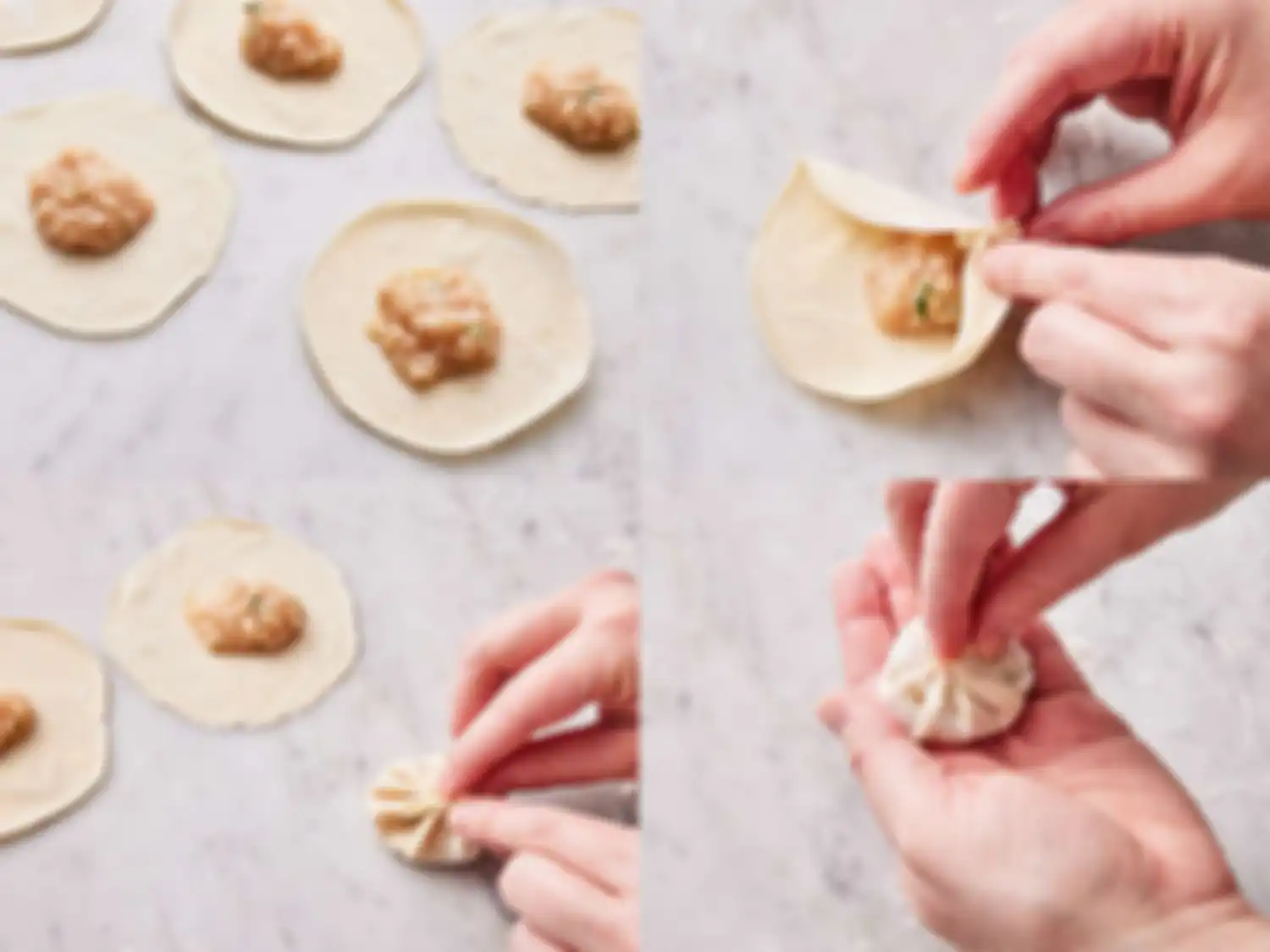 Langkah membentu sup dumpling