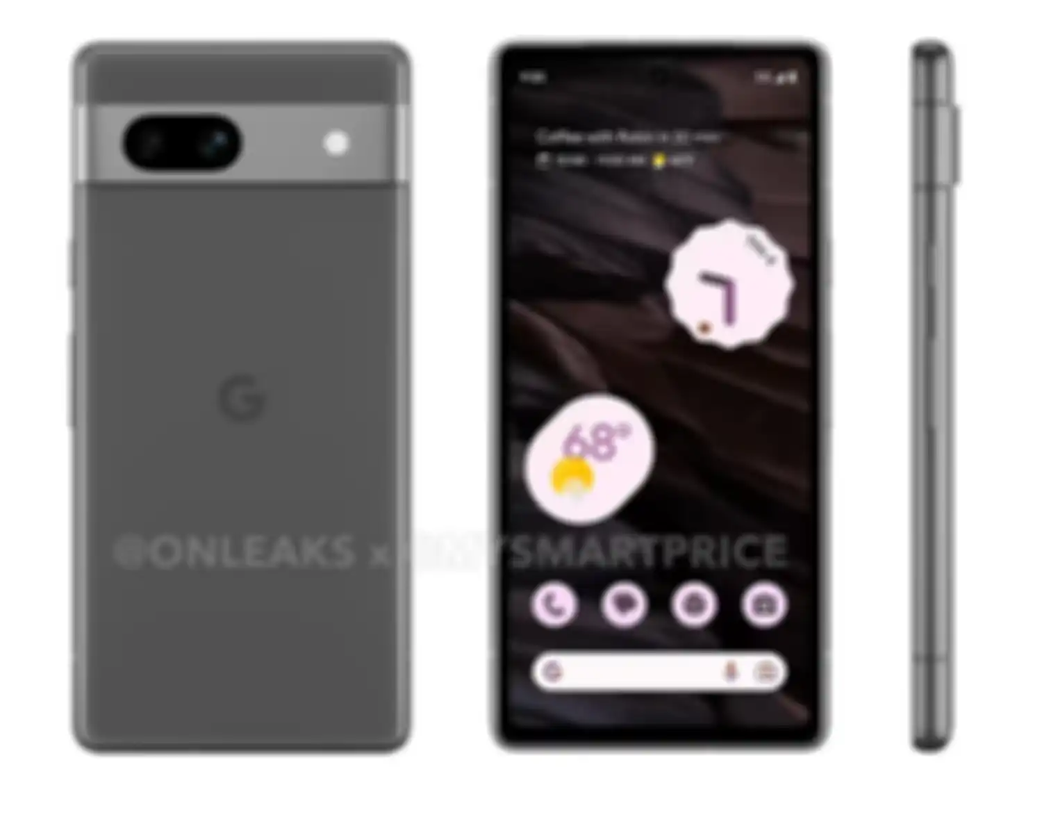 Gambar render Google Pixel 7a.