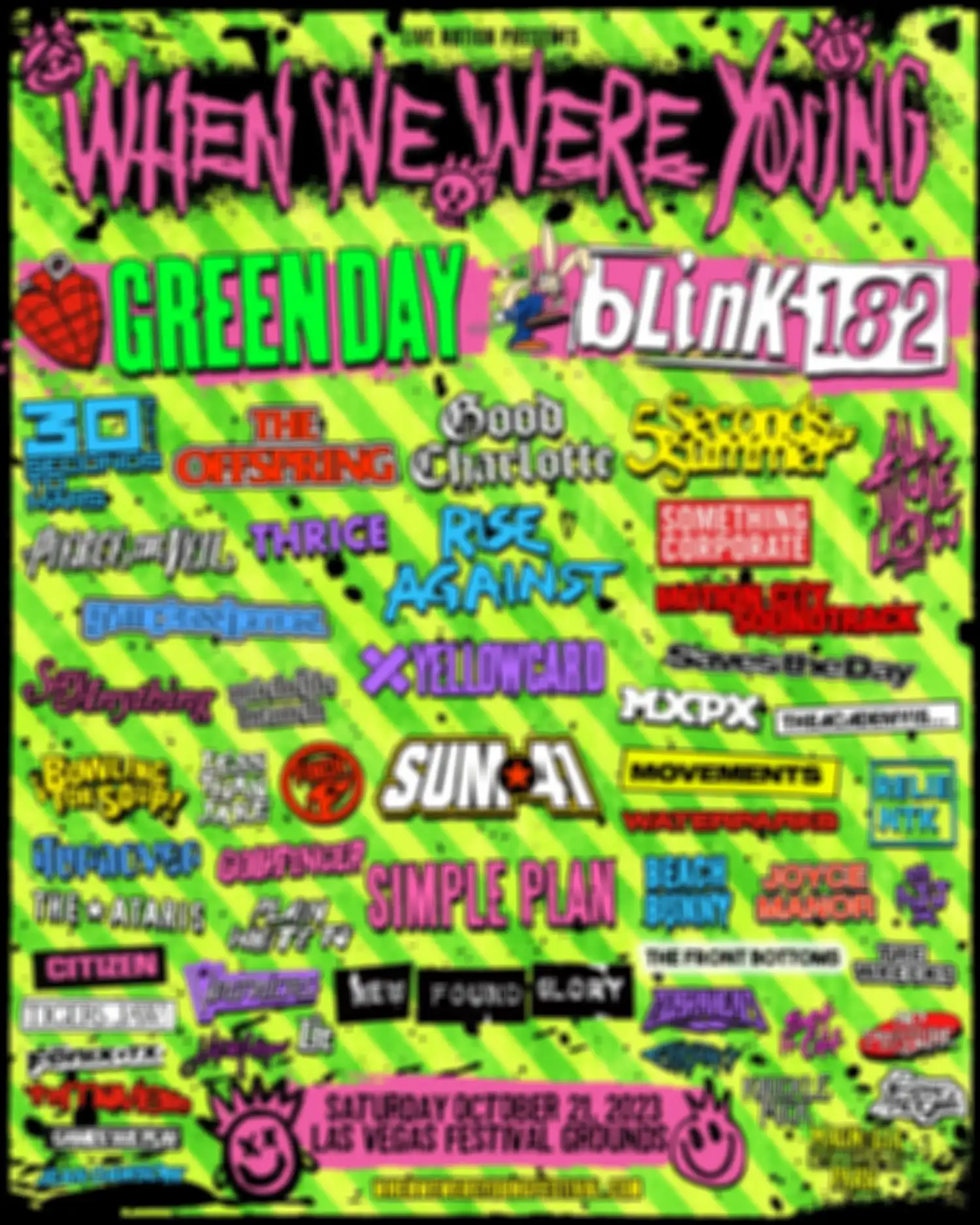 Poster festival musik When We Were Young 2023.
