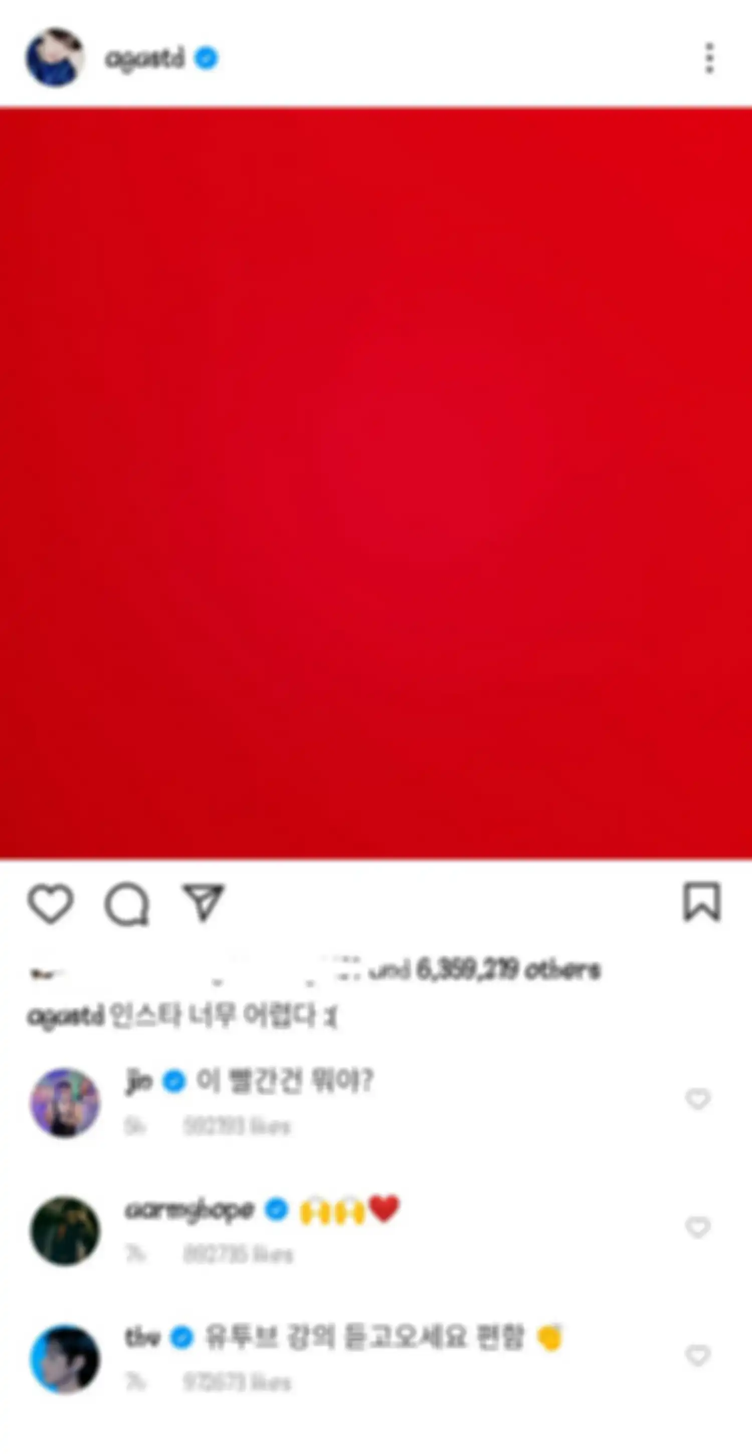 BTS struggling main IG