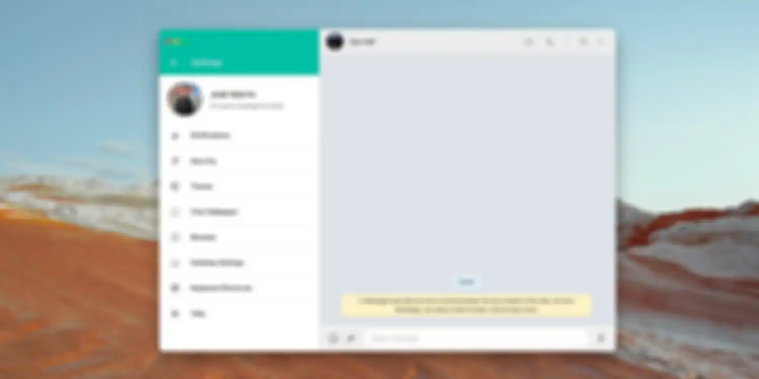 Whatsapp Desktop di macOS