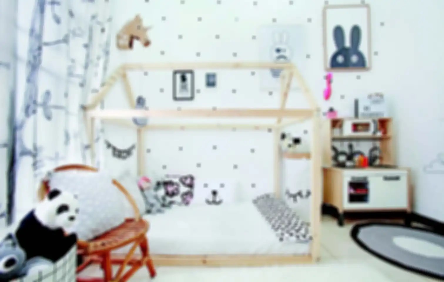 Trendi dan playful di kamar anak dengan gaya scandinavian.