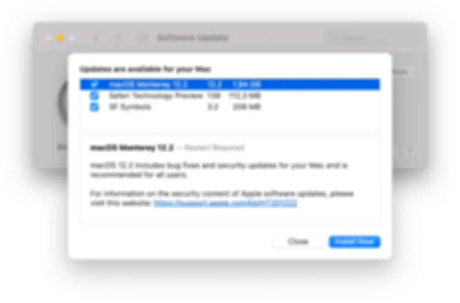 Cek ketersediaan update macOS Monterey 12.2 via Software Update