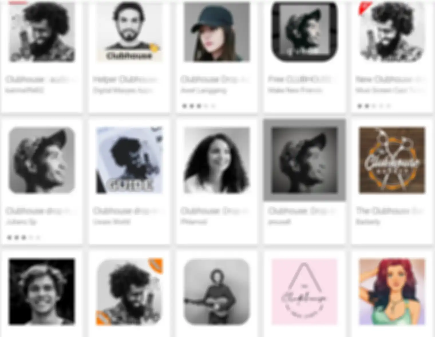 Aplikasi palsu Clubhouse yang beredar di Google Play.