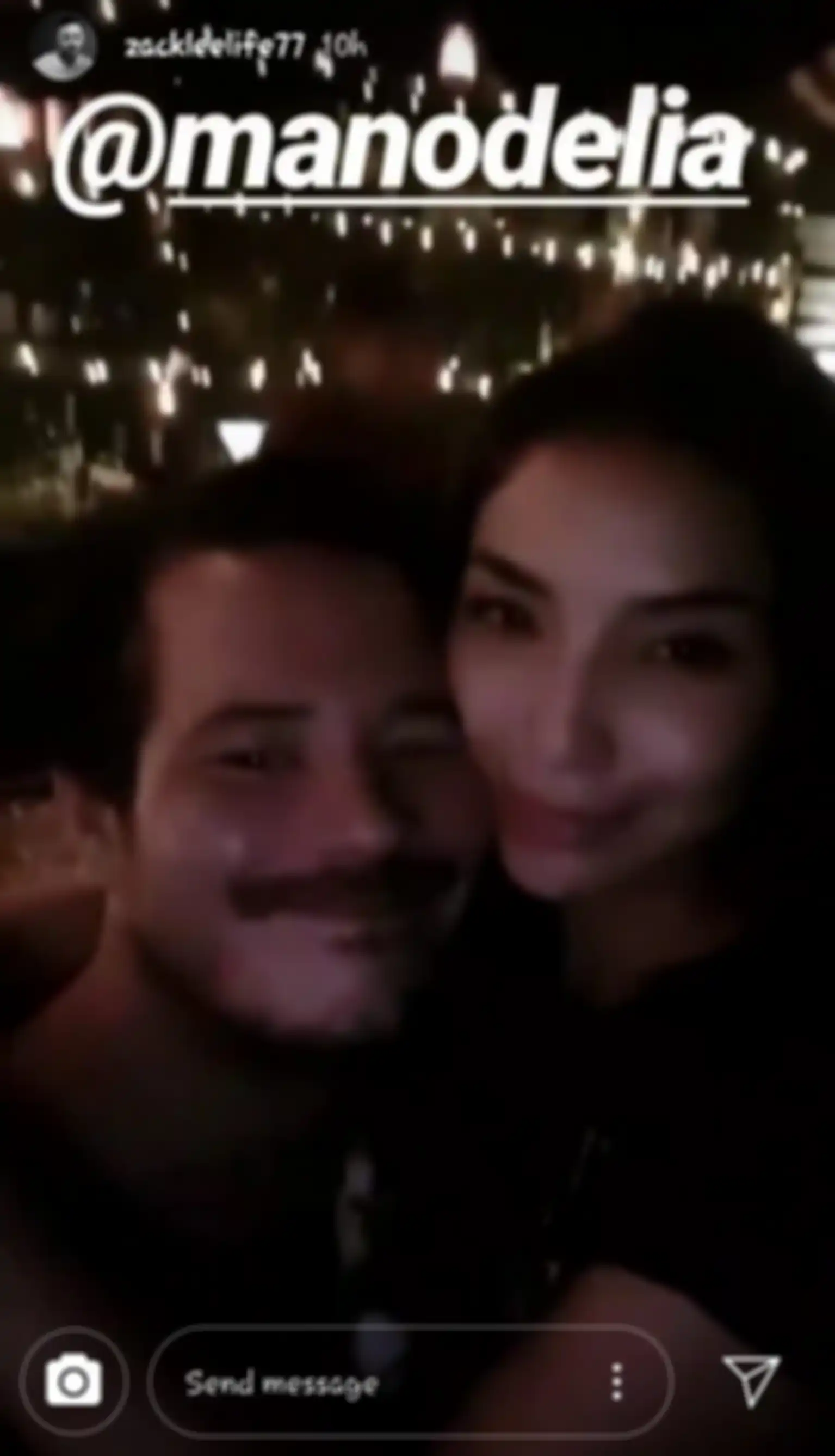 potongan gambar dari Video Mesra Zack Lee dan Manohara Berpelukan dalam Insta Story Sang Aktor