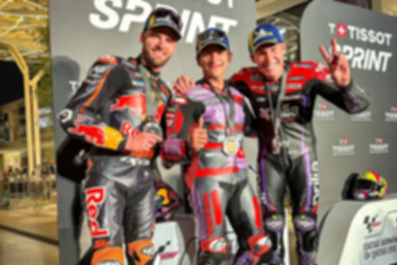 Podium balap Sprint MotoGP Qatar 2024