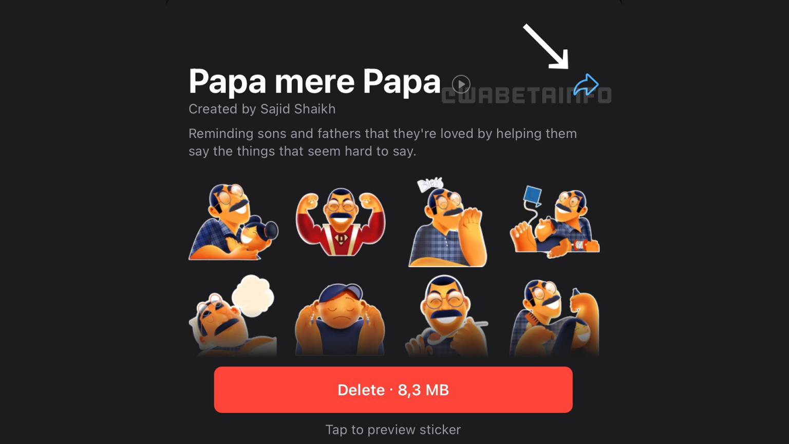 Whatsapp Sticker pack di iOS