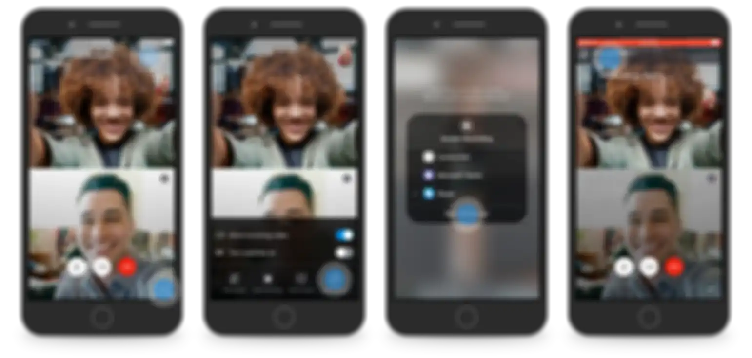 Preview fitur Share Screen di ponsel