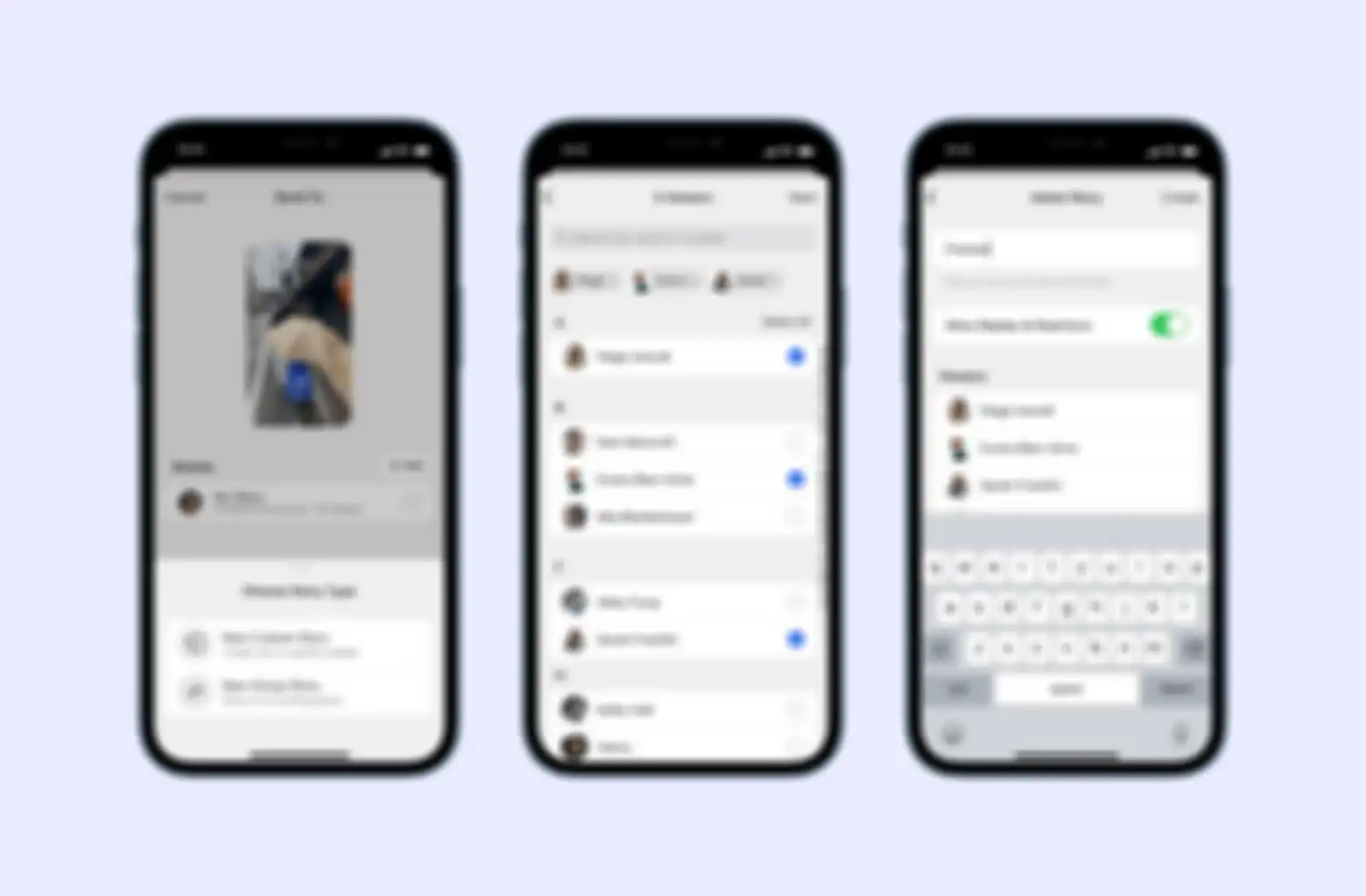 Pengaturan fitur Stories di aplikasi Signal