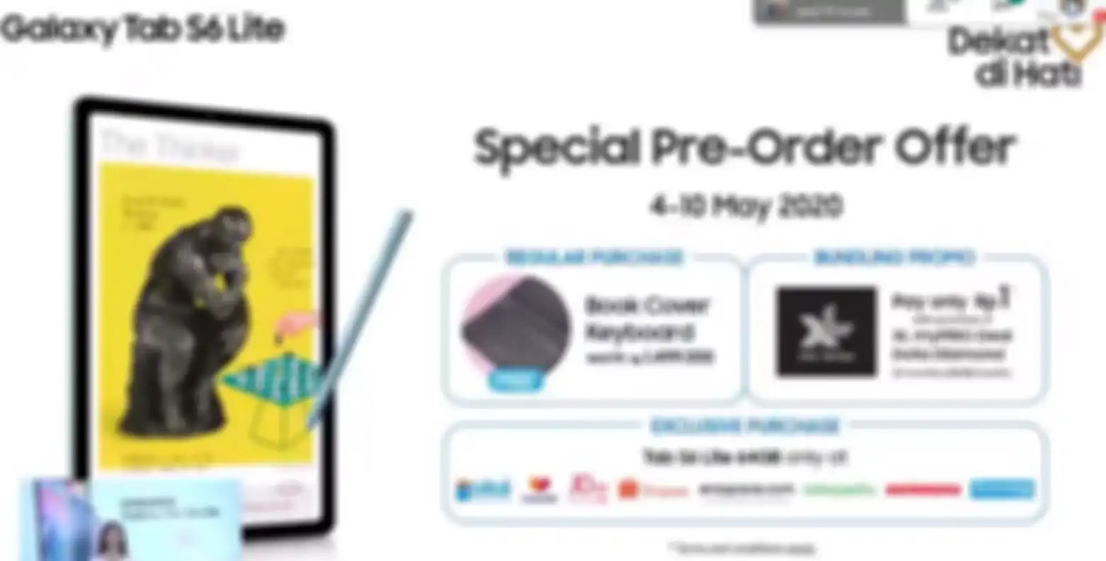 Periode Pre-order Samsung Galaxy Tab S6 Lite.
