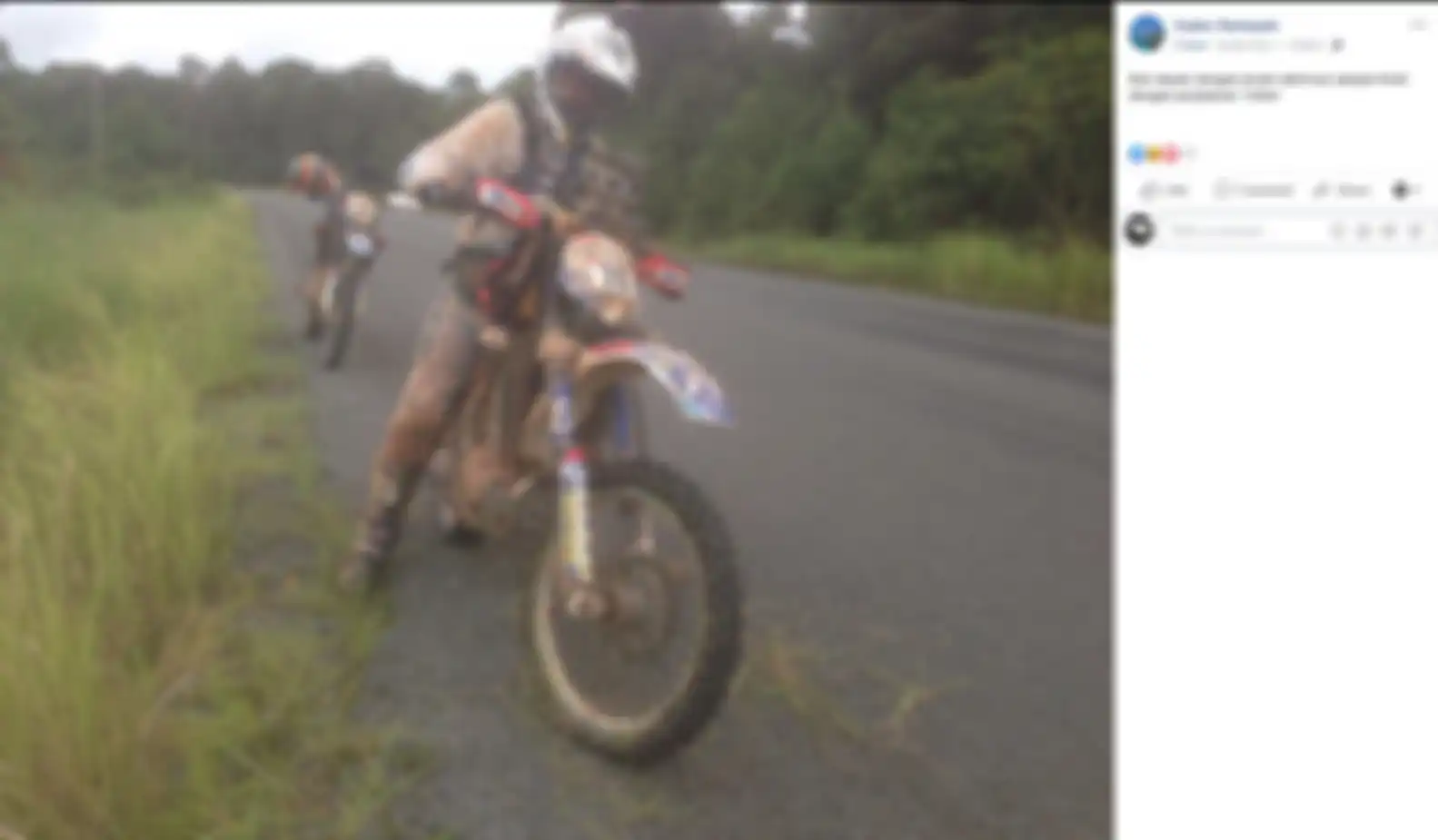 Unggahan Kadex di Facebook