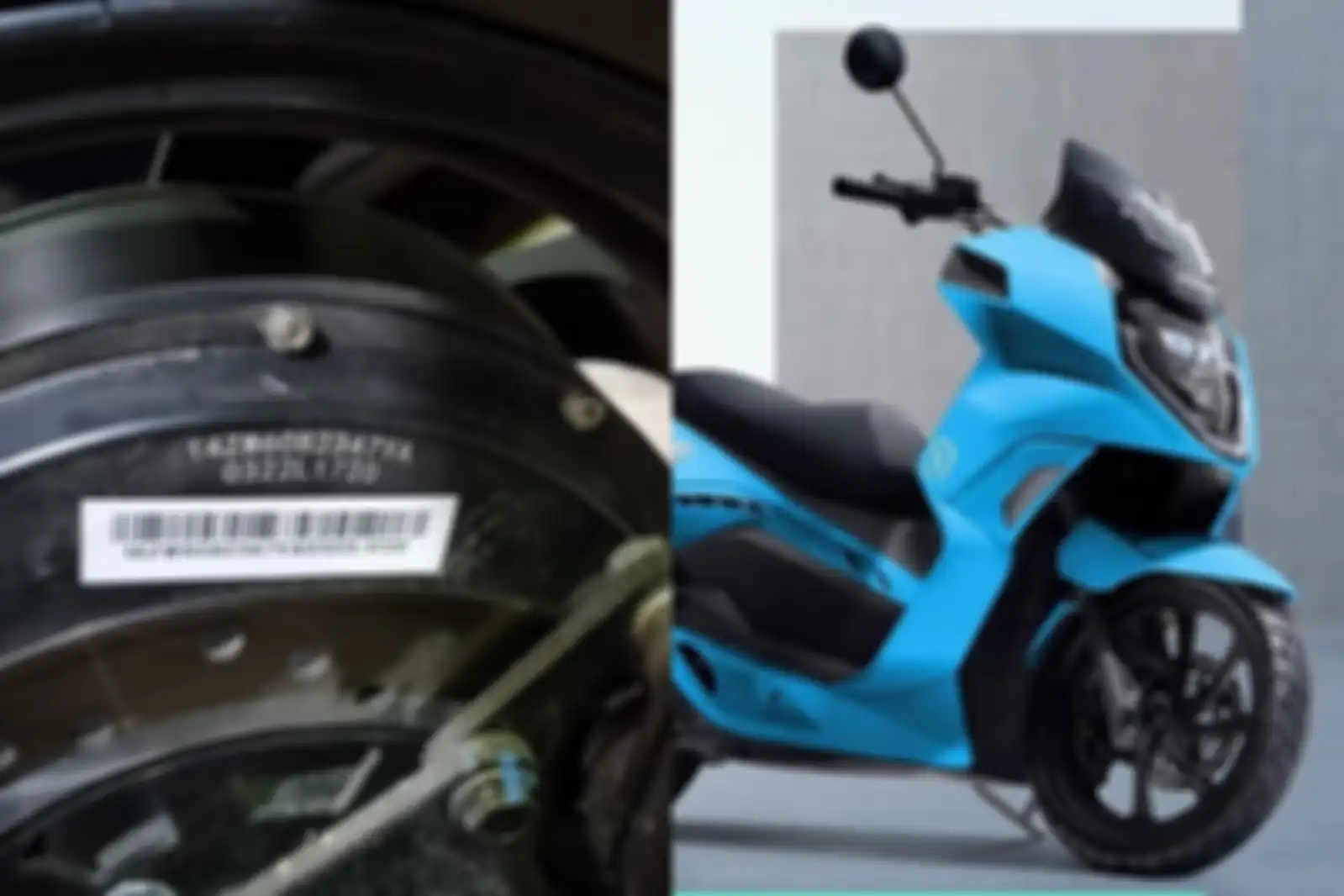 Nomor mesin di motor listrik ALVA One ada di dinamo.