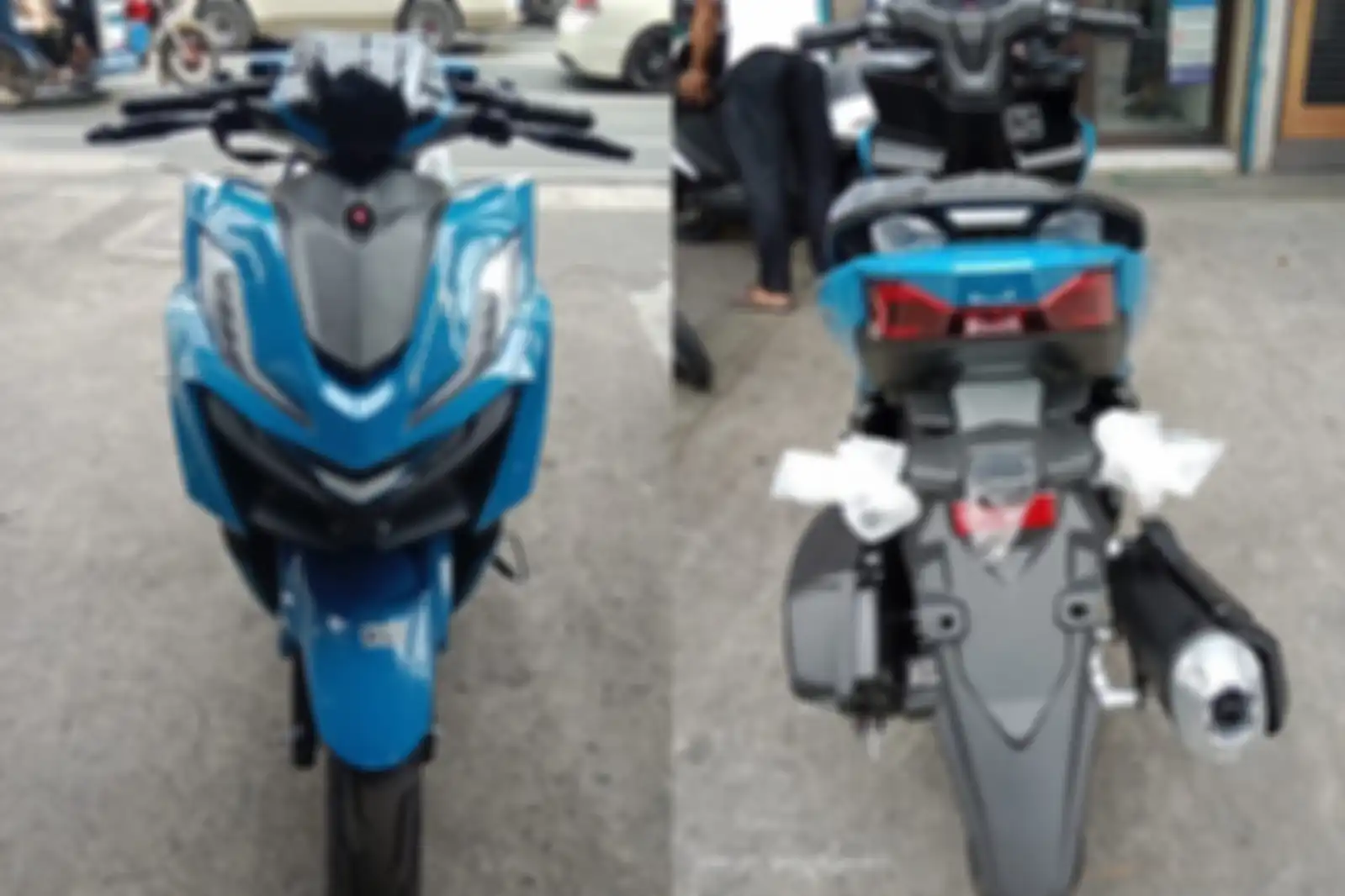 Dari tampilan depan hingga belakang juga mirip dengan Honda Vario 160.