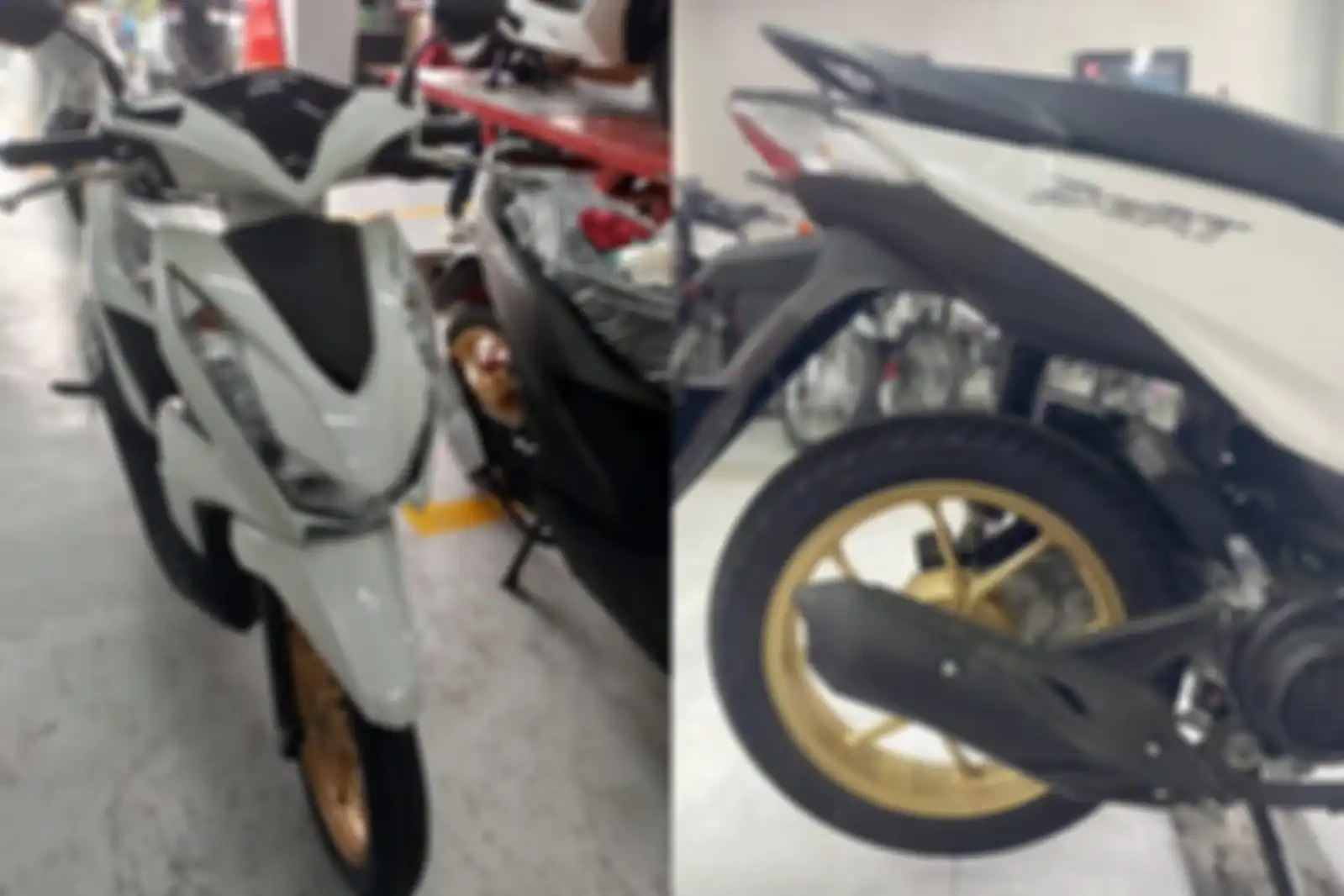 Varian warna putih di Honda BeAT 110 2024.