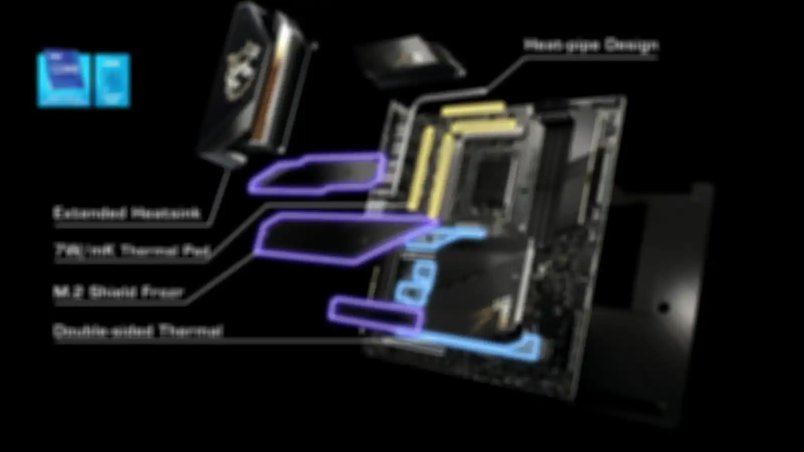 Komponen dalam motherboard MSI Z690.