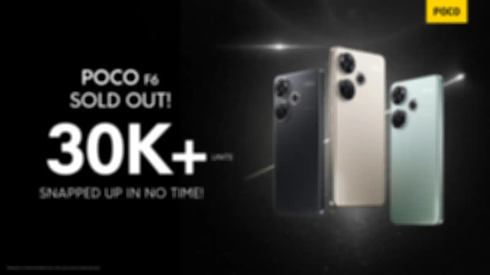 poco F6 telah terjual lebih dari 30000 unit dalam 1 minggu penjualannya